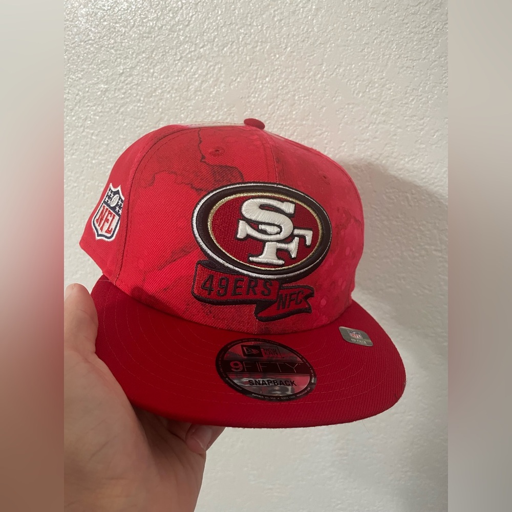 New Era Scarlet San Francisco 49ers 2022 Sideline 9FIFTY Ink Dye Snapback Hat